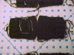 Brown Wool/Mohair on 3.25 mm (#3) needles